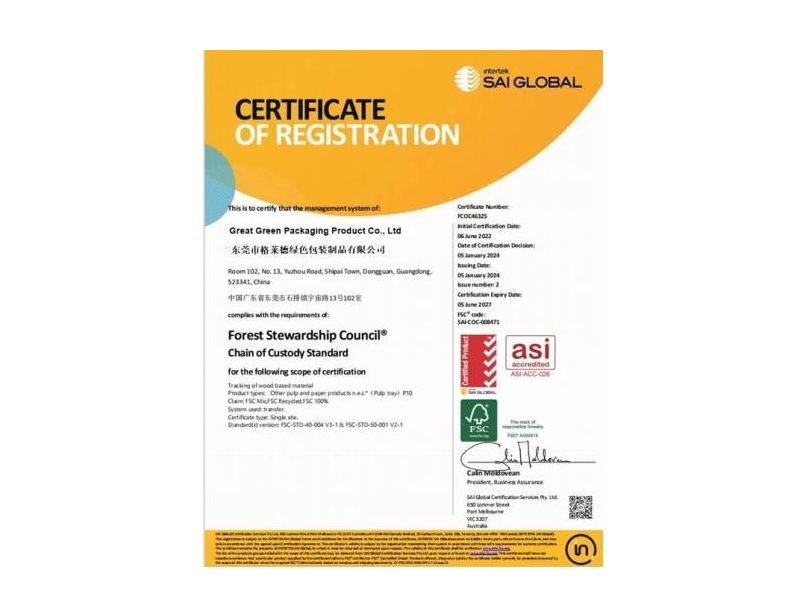 FSC Certificate